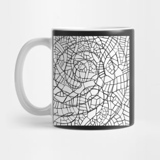 Black and White Puzzling Swirl Mug